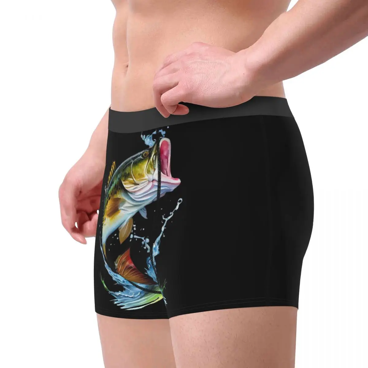 Divers caleçons colorés en forme de poisson tropical pour hommes, boxer respirant 402, short imprimé 3D de haute qualité, cadeau d'urgence