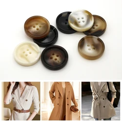 10pcs Resin Imitation Horn Coat Sewing Button For Clothing Sweater Cardigan Decorative Button Garment Accessories