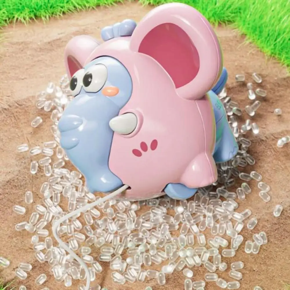 Zabawka dla niemowląt: Słoń na sznurku, interaktywna zabawka do ciągnięcia, samochodzik na napęd inercyjny, zabawna kreskówkowa zabawka nakręcana.