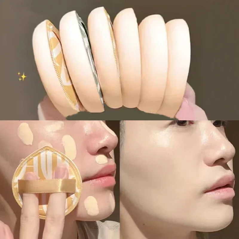 50PCS Wasser Tropfen Luft Kissen Puderquasten Weiche Verdickte Schwamm Gesicht Concealer Foundation Kosmetik Puff Schönheit Kosmetik Werkzeuge