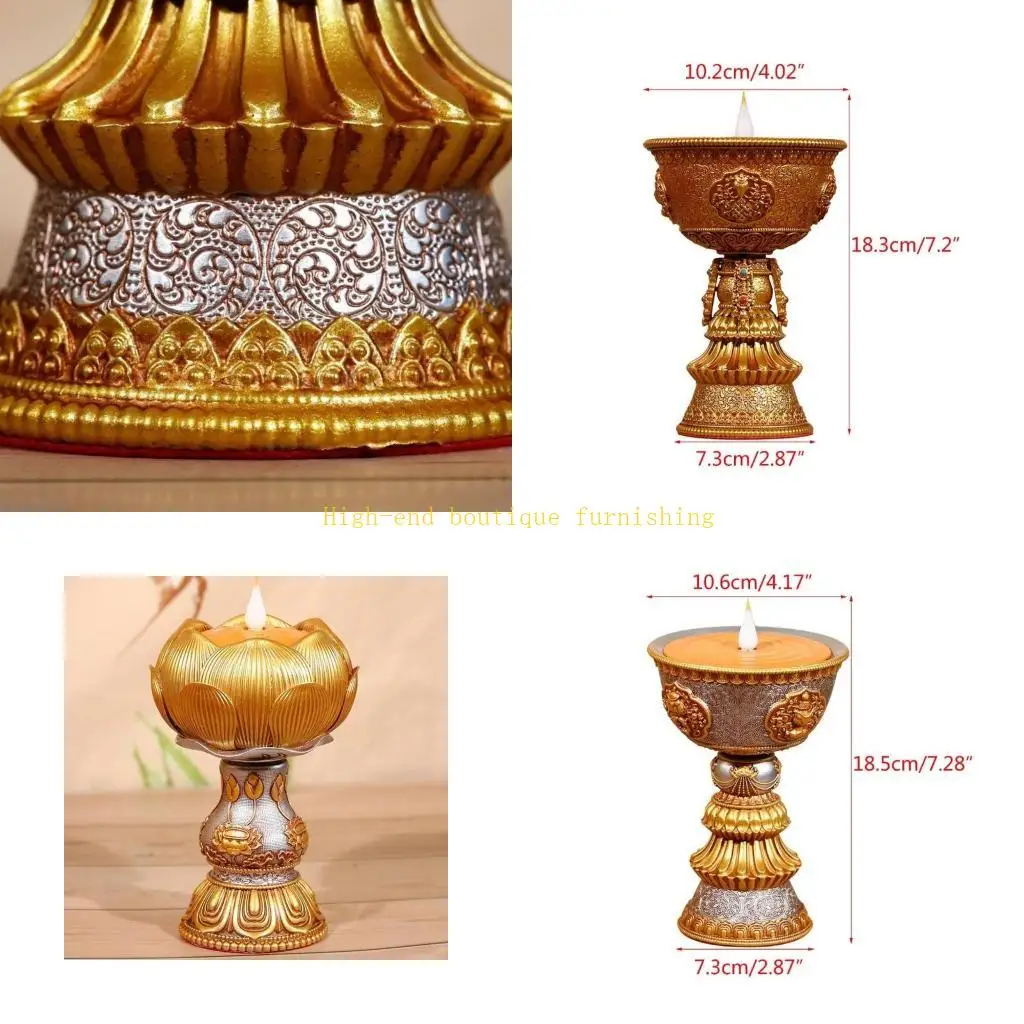 

L9NB перезаряжаемый подсвечник светодиодная смоланая лампа тибетская электронная масляная лампа декор