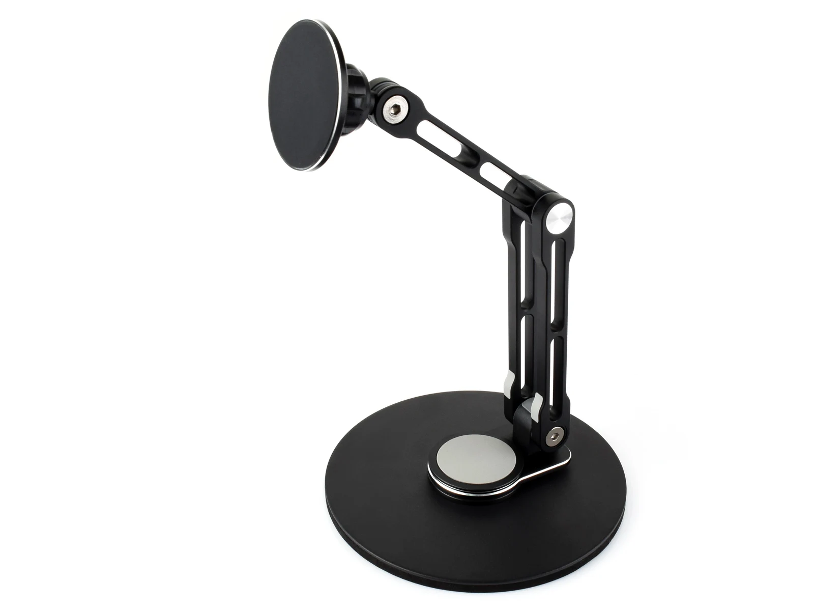 Magnetic Portable Monitor Stand, 5-Axis Adjustable for 4-18.5 Inch Screens, Foldable, Heavy Base, N52 Magnet