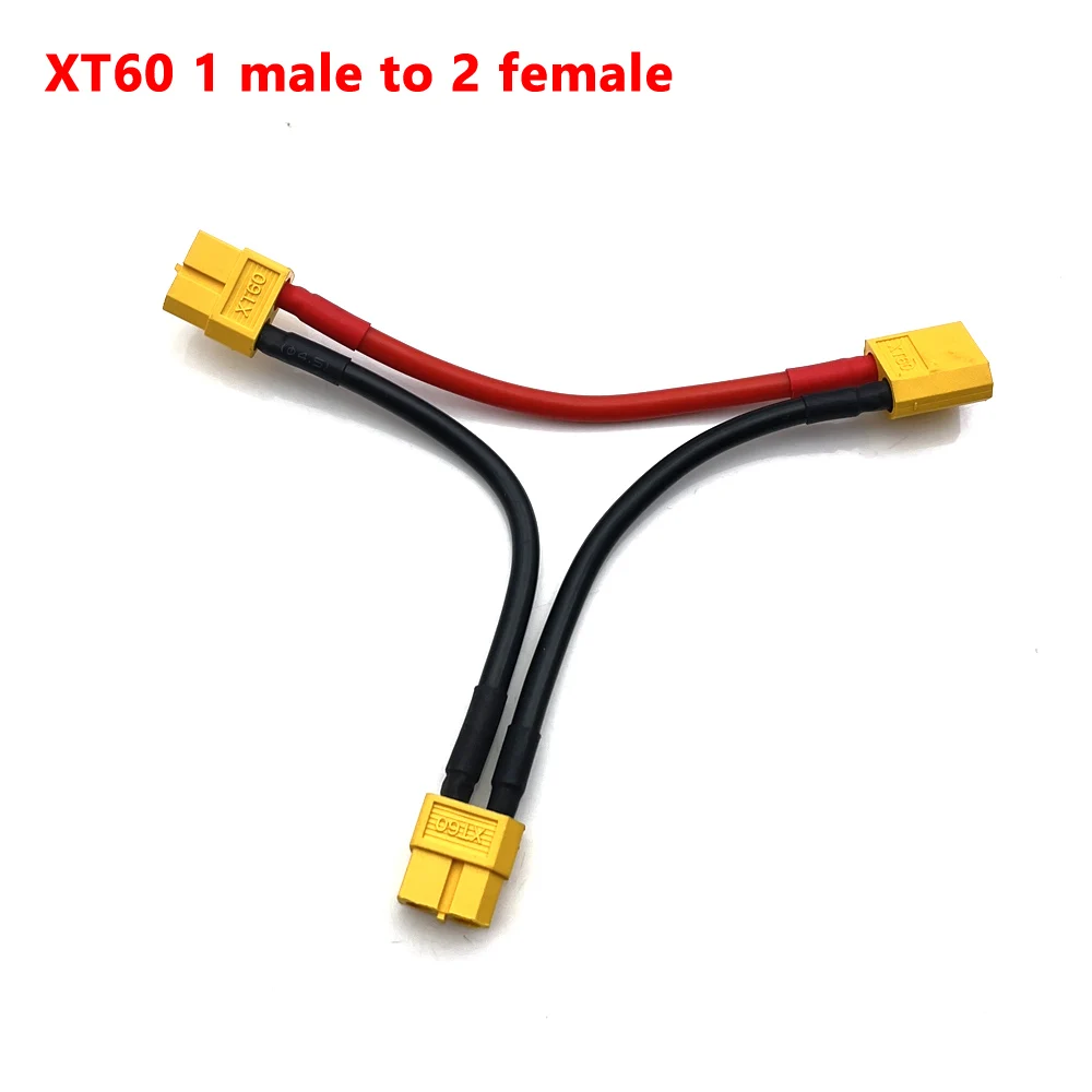 T-Stecker XT60 XT90 TRX Paralleler Batterieanschluss Stecker/Buchse Kabel Dual Extension Y Splitter 2/3-Wege-Silikondraht für RC-Batterie