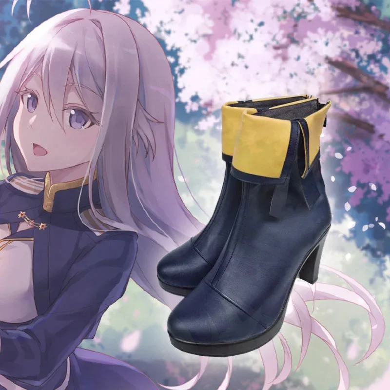 

qq68186-EightySix- Владилена Милизе, ботинки в стиле аниме, костюм на Хэллоуин, 86, туфли на высоком каблуке для косплея «Восемьдесят шесть»