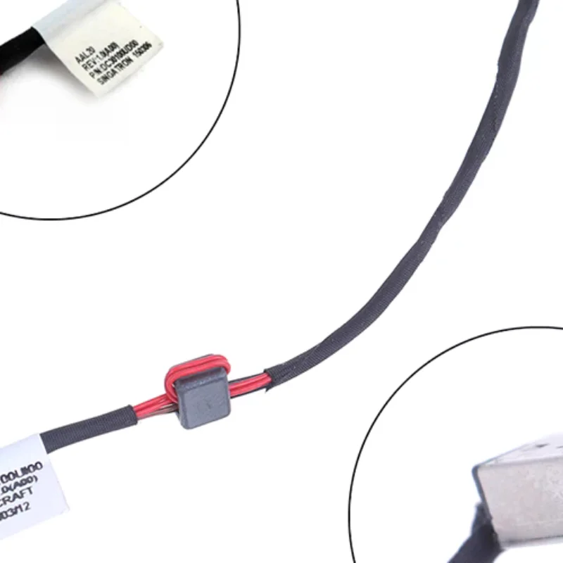 

High quality DC power jack cable socket for Inspiron 14-5455 15-5558 KD4T9 precise fit fastening for laptop repair tasks