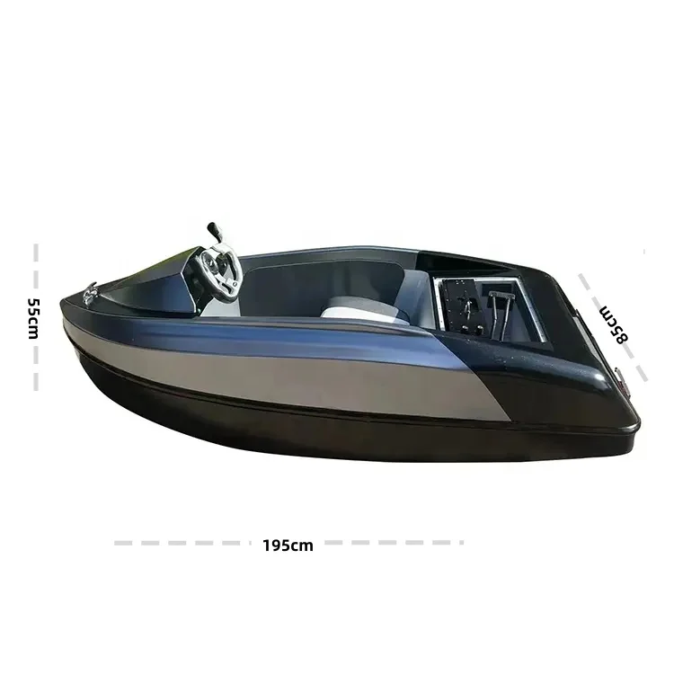 

Luxury 15KW Mini Electric Jet Boat With Pedals One Seat For Water Sports & Fishing Sea Jet Kart & Rowing