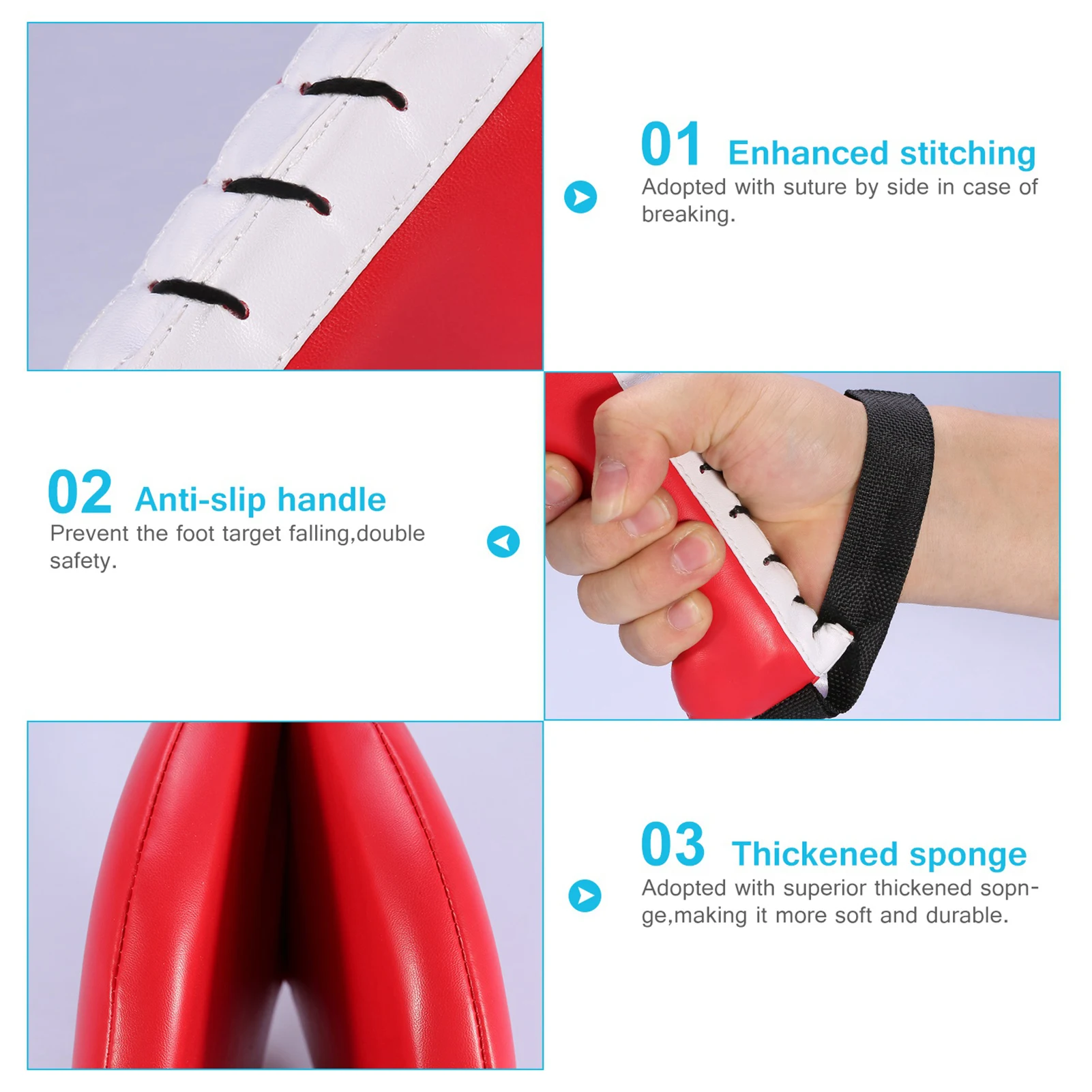 وسادة الملاكمة وسادة تدريب مزدوجة الهدف تاي كوون دو كاراتيه كيك بوكسينغ التدريب التايكوندو التدريب سترايك الوسادة #2