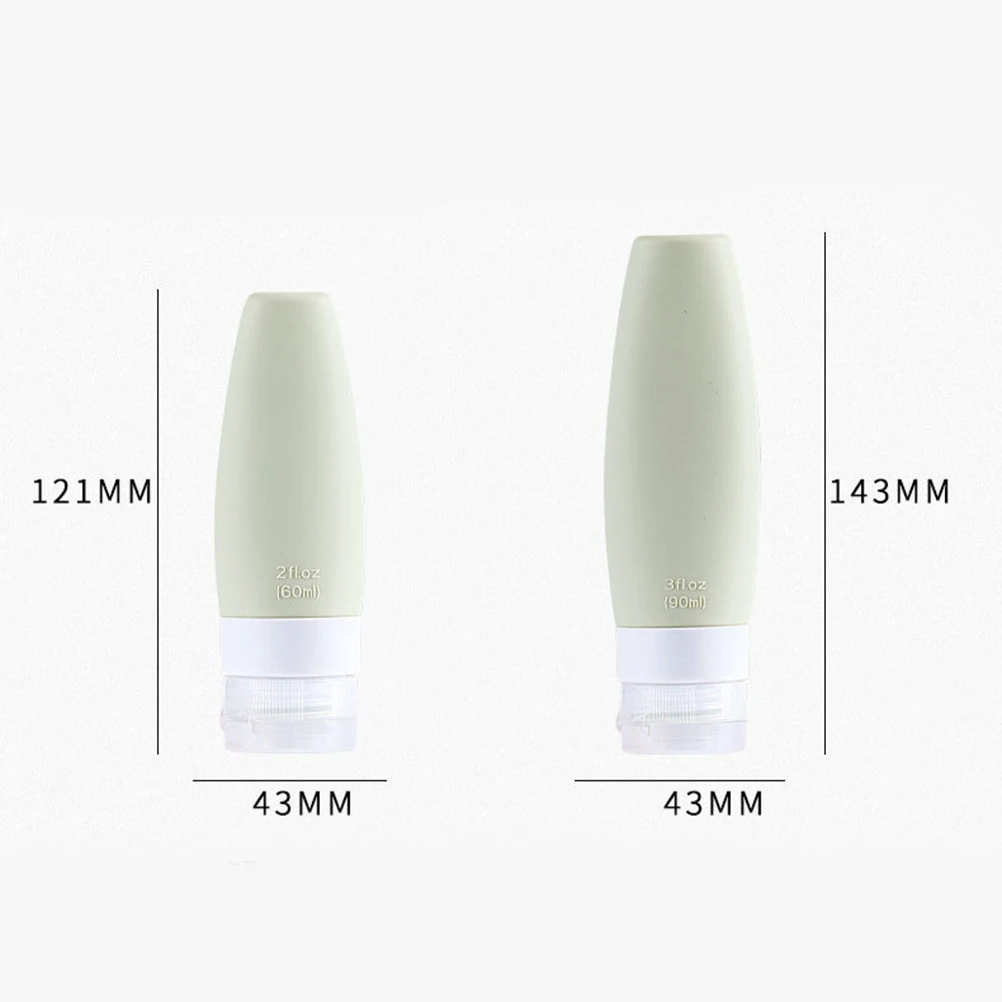 

3Pcs Refilling Subpackaging Bottles Silicone Portable Lightweight Containers for Lotion Storage Travel