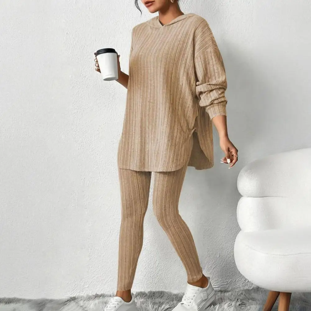 

Women's Clothing 2025 Autumn New Fashion Casual Suit Solid Color Long Sleeved Suit Leg Pants Long Pants Two-piece Set