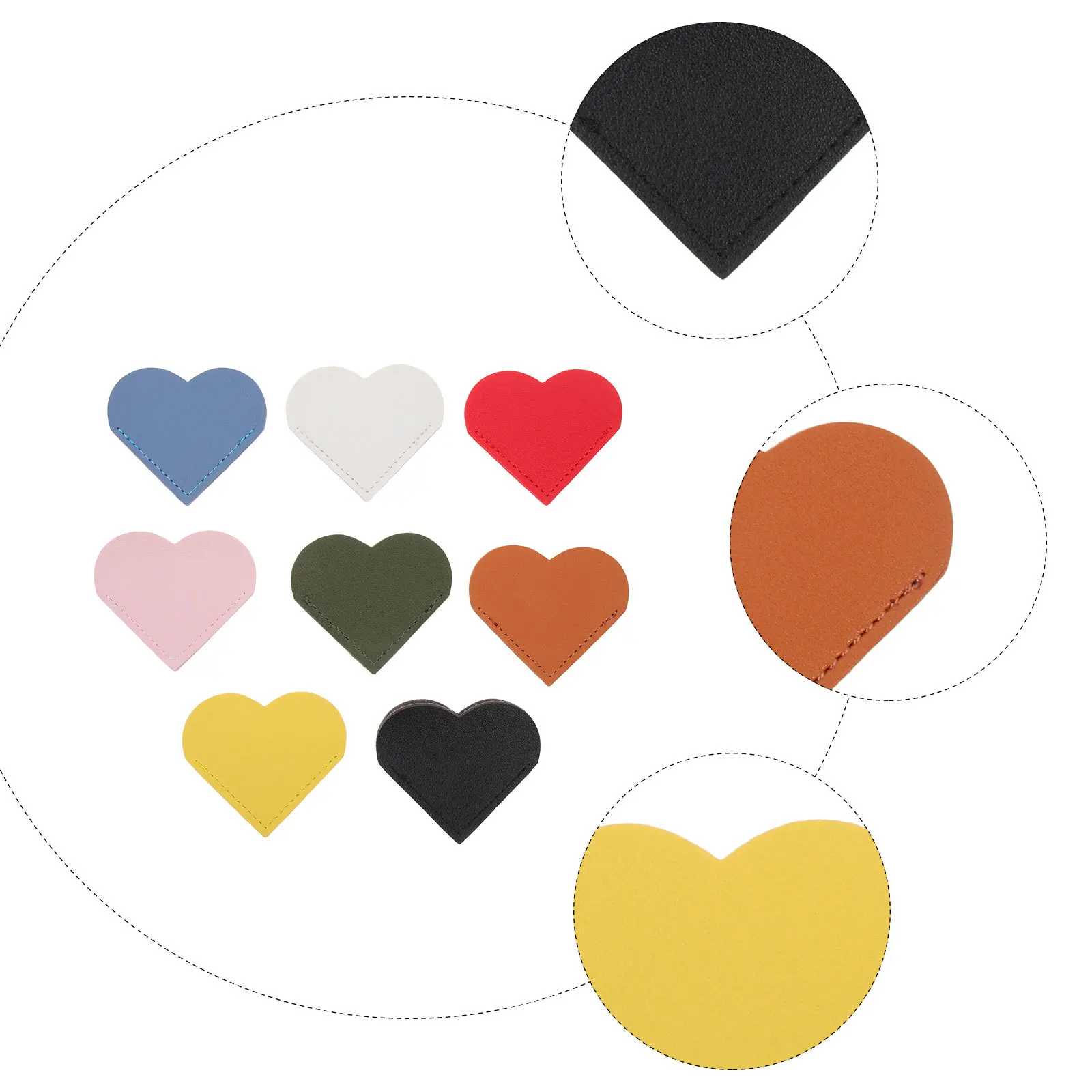 8 шт., закладки в форме сердца, угловые маркеры, аксессуары для книг в винтажном стиле для читателей, закладки для книг, закладки в форме сердца