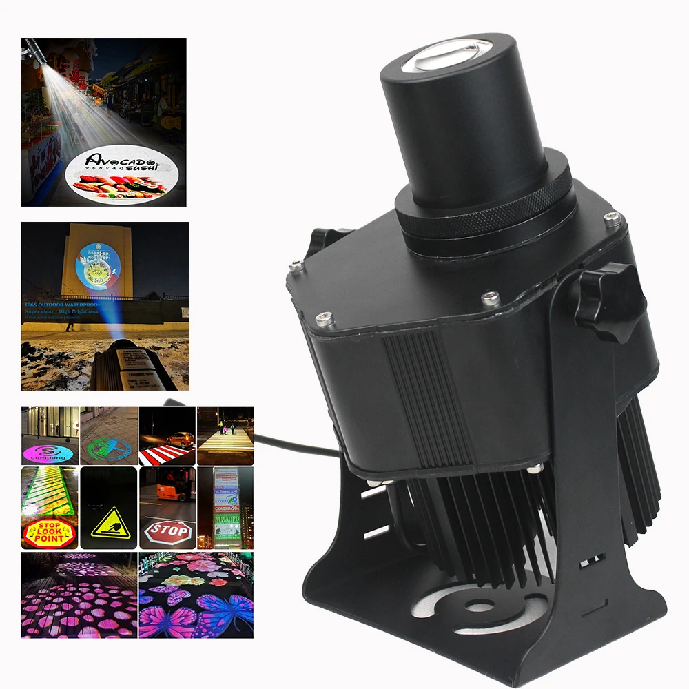 

40w 100w 20w -150w Ip65 Logo Projector Lamp Waterproof Gobo Light Outdoor 60w 80w Rotating Professional