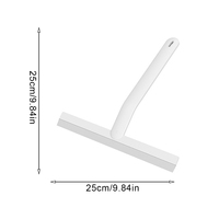 Shower Squeegee Window Glass Wiper Silicone Scraper Cleaner Brush Long Handle Bathroom Mirror Wiper Scraper Cleaning Accessories