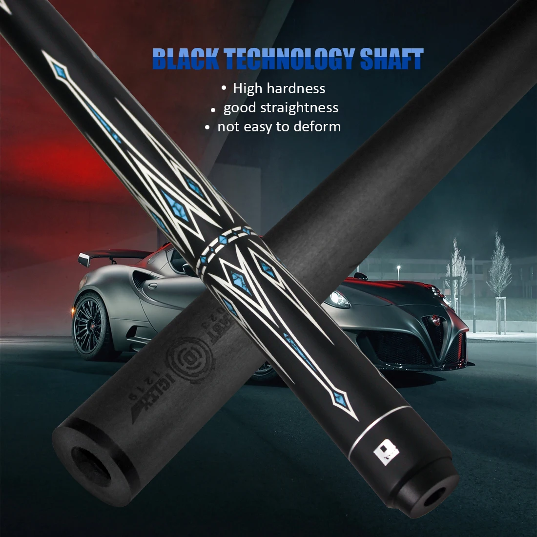 Little Monster BD Carbon Fiber Pool Cue Stick,12.5mm Low Deflection Shaft Billiard Cue Sticks,Pool Table Sticks Queue