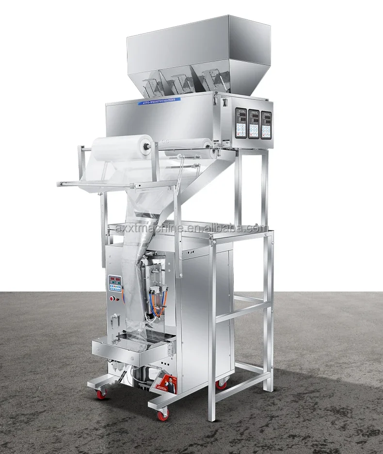 Large Capacity Granular Powder Packaging Machine Potato Chips Banana Chips Pistachio Snacks Dried Fruit Bag Packaging Machine