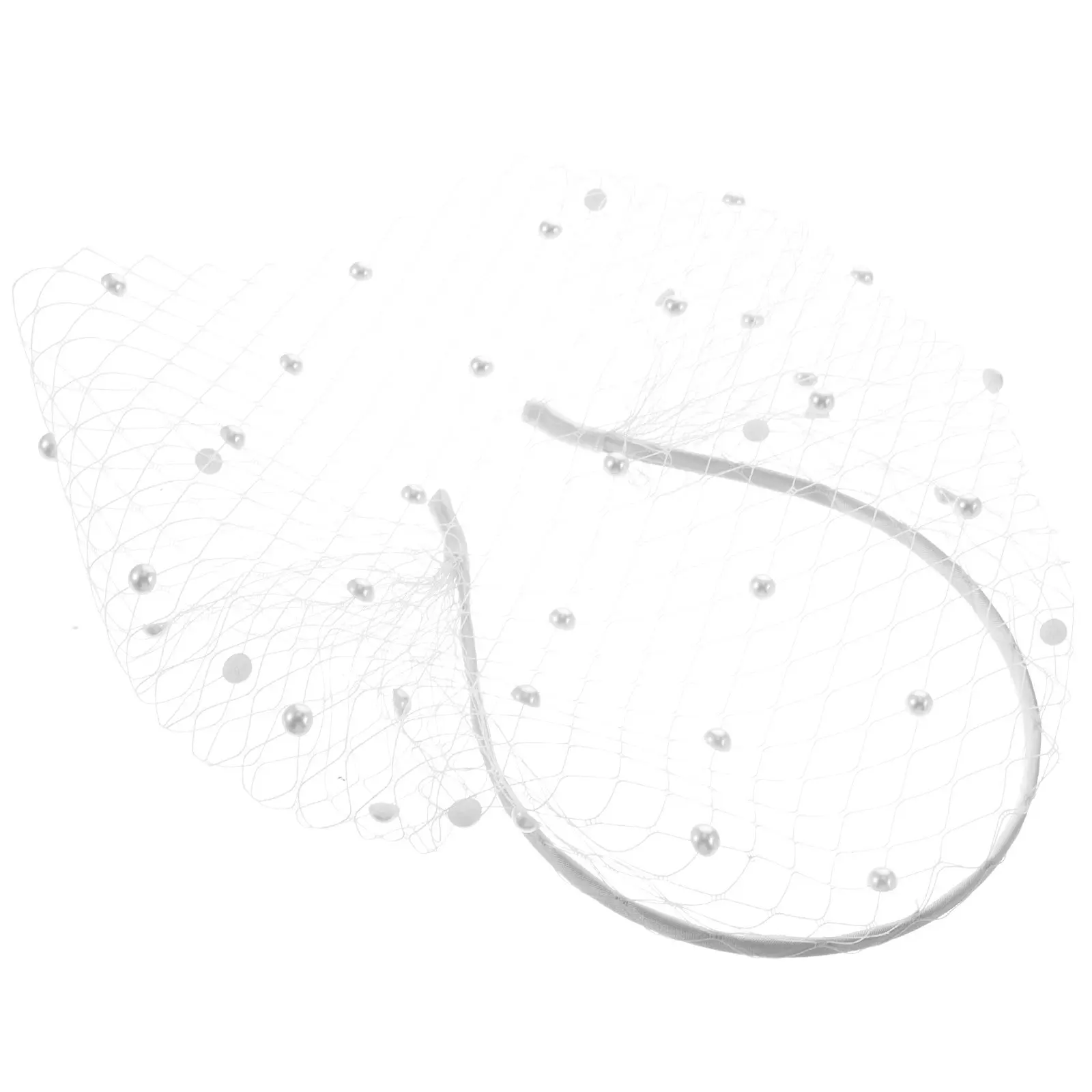 

Exquisite Mesh Headband Veil Headpiece for Bridal Wedding Festival Masquerade Ball Tea Party Photography Carnival Elegant