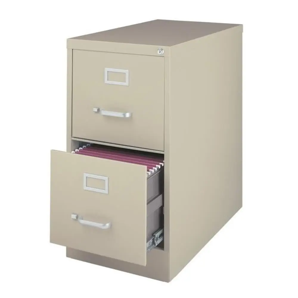25in Deep Metal 2 Drawer Letter Width Vertical File Cabinet Office Storage, Customized