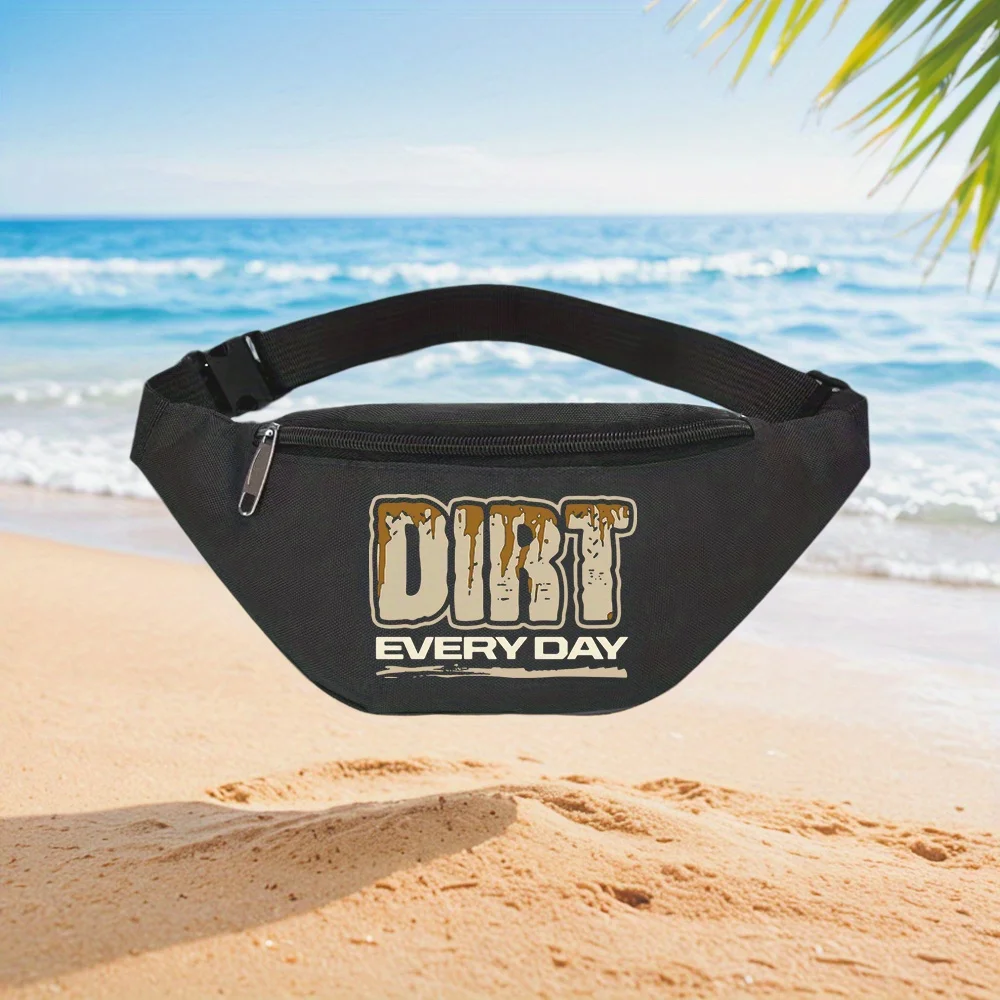 Dirt Everyday Waist Backpack Crossbody Chest Bag Street Casual Sporty Fashionable Simple Unique Printed Design