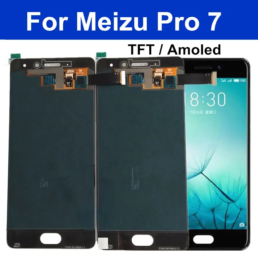TFT или AMOLED 5,2 дюйма для Meizu Pro 7, ЖК-дисплей, дигитайзер сенсорного экрана в сборе для Meizu Pro7, ЖК-дисплей M792H M792Q M792M
