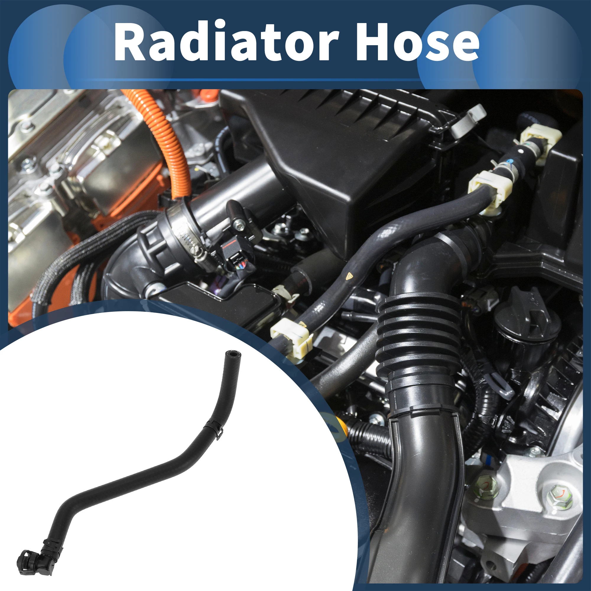 

UXCELL Radiator Hose Engine Expansion Tank to Throttle Body No.1337868 for Vauxhall for Opel Corsa D Rubber Black Good Sealing