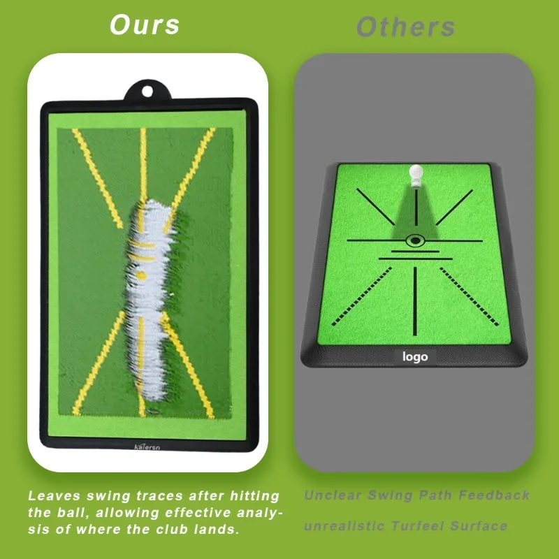 Golf Swing Practice Mat Swing Path Analysis Training Pad Trajectory Detection Bead Track Mat for Golf Indoor OutdoorTraining Aid