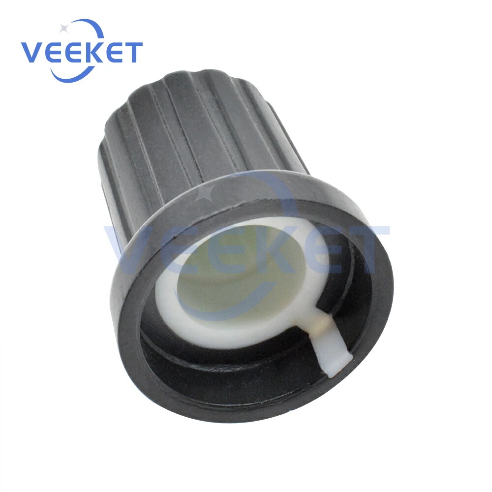 1/5/10PCS WH148 Plastic Thread Potentiometer Rotating Cap Knurled Knob Cover Volume Control Knob for Electronic Components
