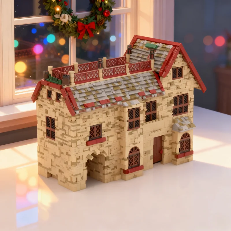 

4550pcs MOC A House With An Attic Creator Expert Model Building Blocks Creative Gift DIY Display Decor Adult Premium Kids Desk