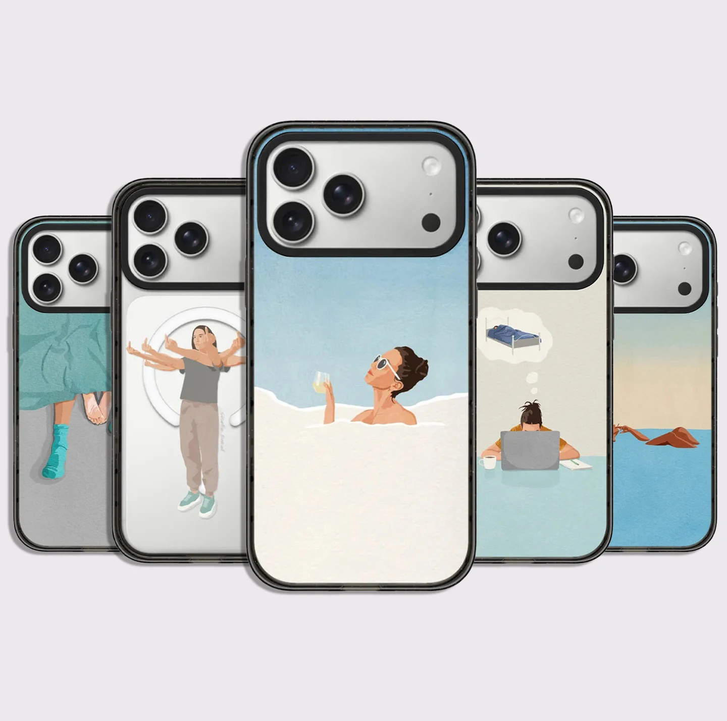 6090680 Impact Black Border Magnetic Phone Case Cover for IPhone 13 14 15 16 17 18 Pro Max Case