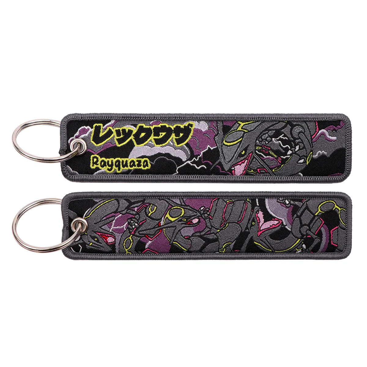 Pokemon Anime Stickerei Schlüsselanhänger Schlüsselband Jet-Tag für Autos Motorräder Rucksack Schlüsselring Anhänger Schmuck Anime Fan Zubehör