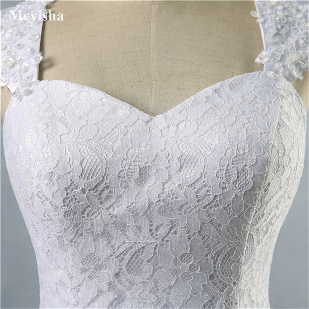 ZJ9030 مخصص 2025 الخرز كريستال الدانتيل فستان الزفاف الأبيض للعرائس حجم كبير ماكسي حجم 2 4 6 8 10 12 14 16 18 20 22 24 26 #6