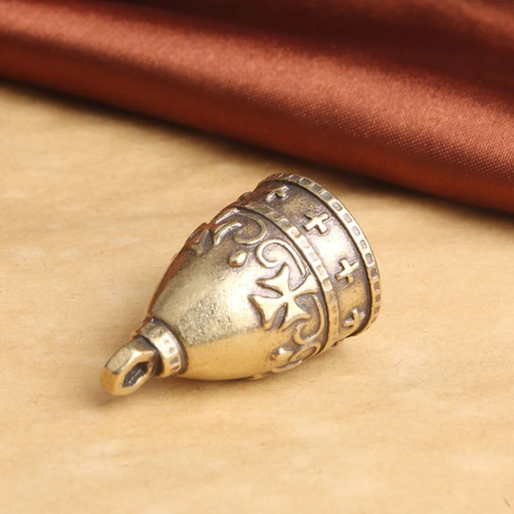 

4Pcs Copper Vintage Bells Small Hanging Charm DIY Craft Bells for Christmas Tree Holiday Decoration Bell Hanging Charms