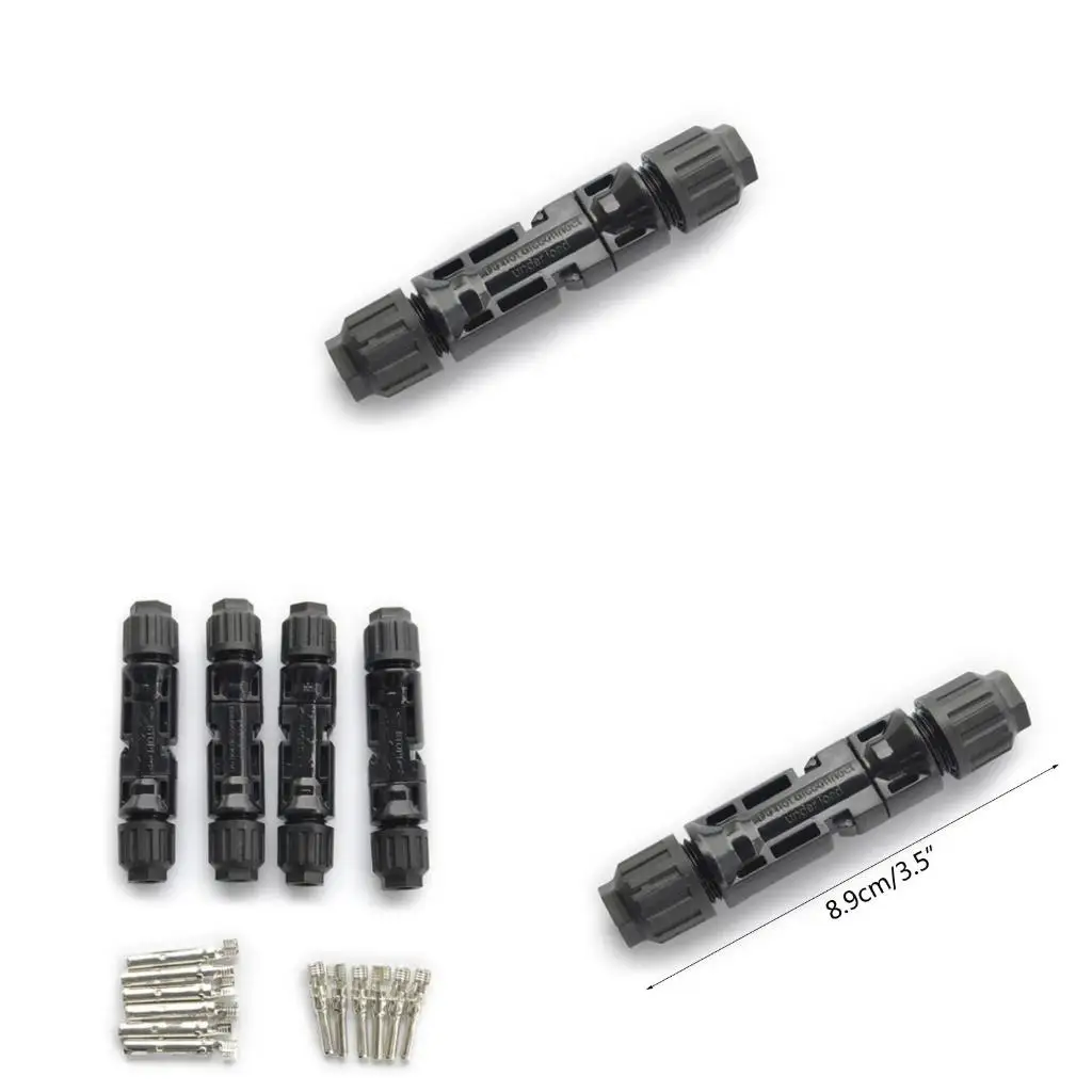 

5 Pair Male/Female Plug Photovoltaic Connectors Solar Panel Cable Connectors