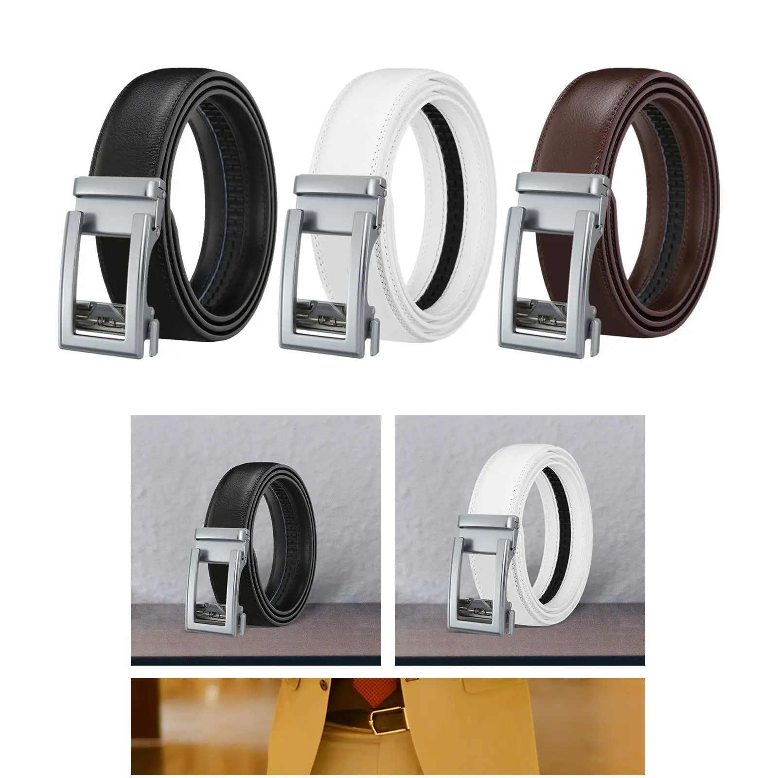 Men Belt Dress Casual Belt for Costume Accessories Trousers Party