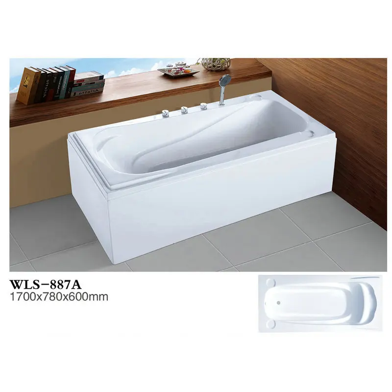 

Foshan Directly From The Manufacturer Acrylic Simple Independent Massage Cylinder, Hotel Home Adult Wholesale Bathtub 887A