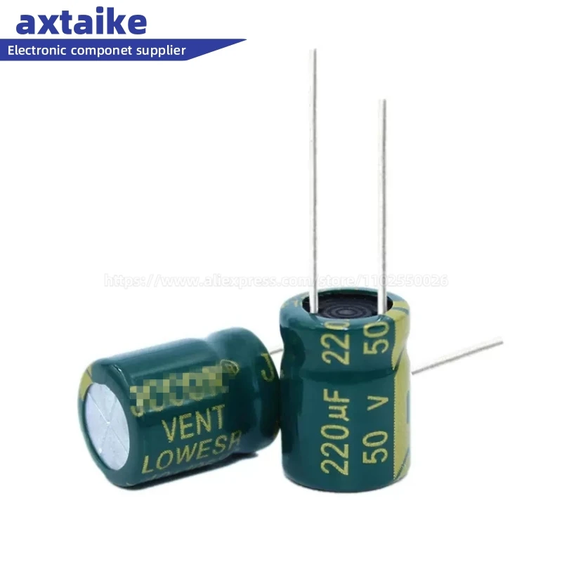 

5-50PCS 220UF 10V 16V 25V 35V 50V 63V 100V 160V 250V 400V450V 6*12/8*12/10*20/13*20High Frequency Low ESR Electrolytic Capacitor