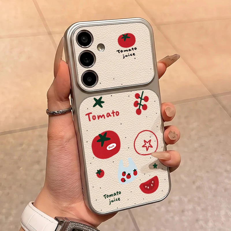 Tomato Pattern Phone Case For Samsung Galaxy S26 Ultra S25 S24 S23 S21 FE S22 Plus A17 A37 A57 A56 A55 A54 A53 A25 A26 A36 Cover