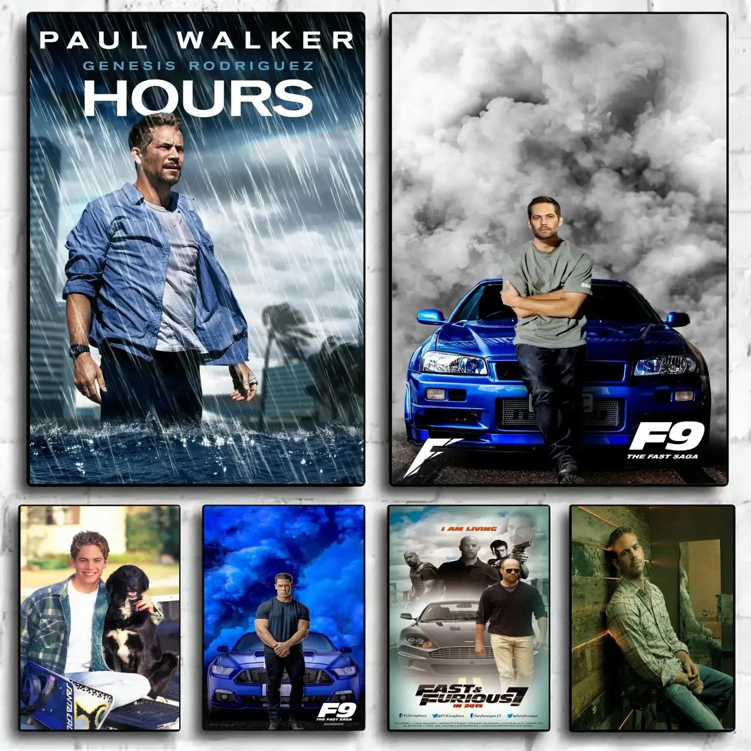 Paul Walker Zimmer Haupt dekoration Malerei Leinwand Wand kunst Wohnzimmer Schlafzimmer Malerei