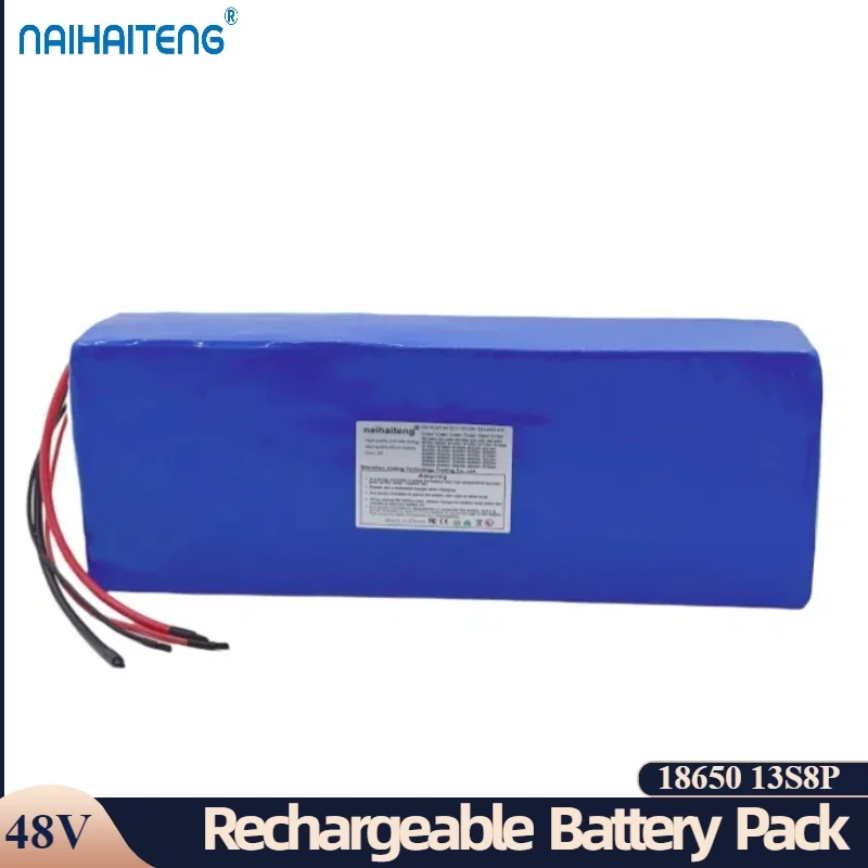 

48V 18A 22A 24A 26A 18650 13S8P Rechargeable Li-ion Battery Pack For Folding Modifying Bicycle Customizable Factory Direct Sale