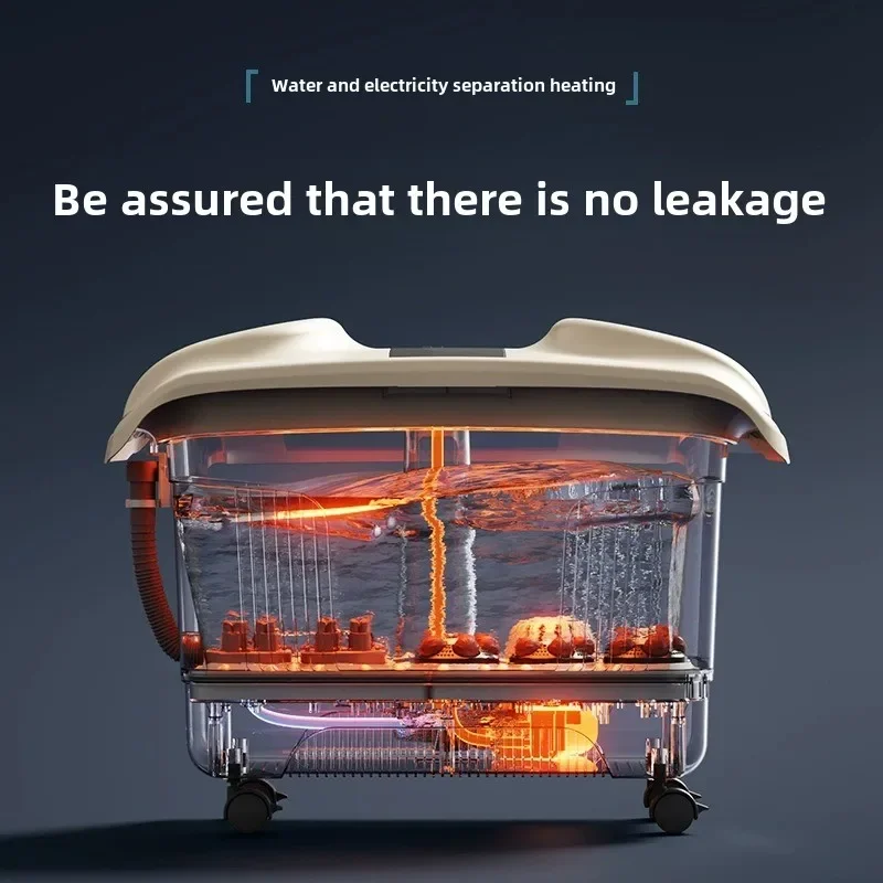 

Двойная ванна для ног с подогревом, электрический массаж с постоянной температурой, ванна для ног, бытовая ванна для ног для родителей и детей