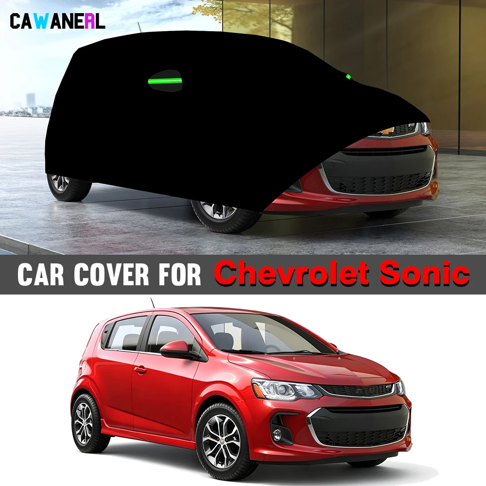 Full Car Cover Anti-UV Sun Shade Rain Snow Scratch Prevent Waterproof Auto Cover For Chevrolet Sonic 2012-2027