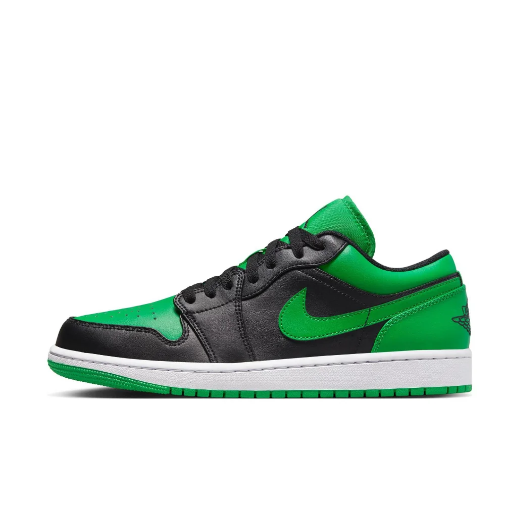 Nike Original Air Jordan 1 Low Mens Basketball Shoes Cushioned Comfort Casual Shoes Trendy Classic Sneakers Emerald