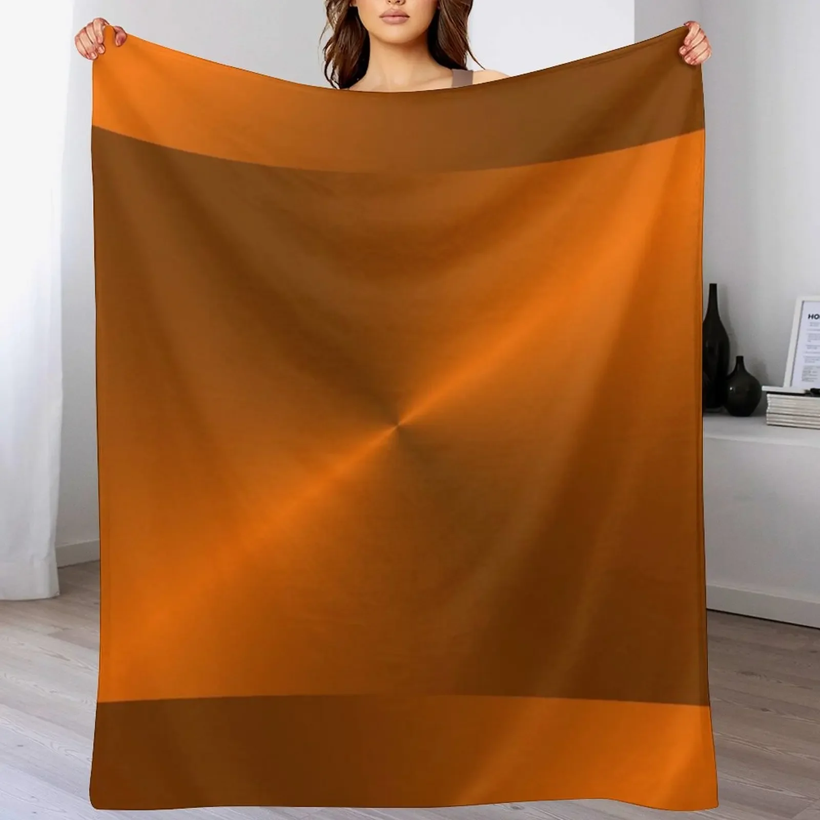 Brushed Copper Illustration Throw Blanket Warm Comfortable Blanket Gift for Parents Friends