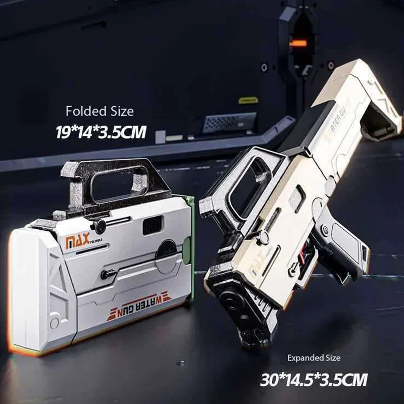 

Высококачественный складной водный пистолет-пулемет с ручной непрерывной стрельбой, сверхдальним радиусом действия и большой емкостью для водных игр