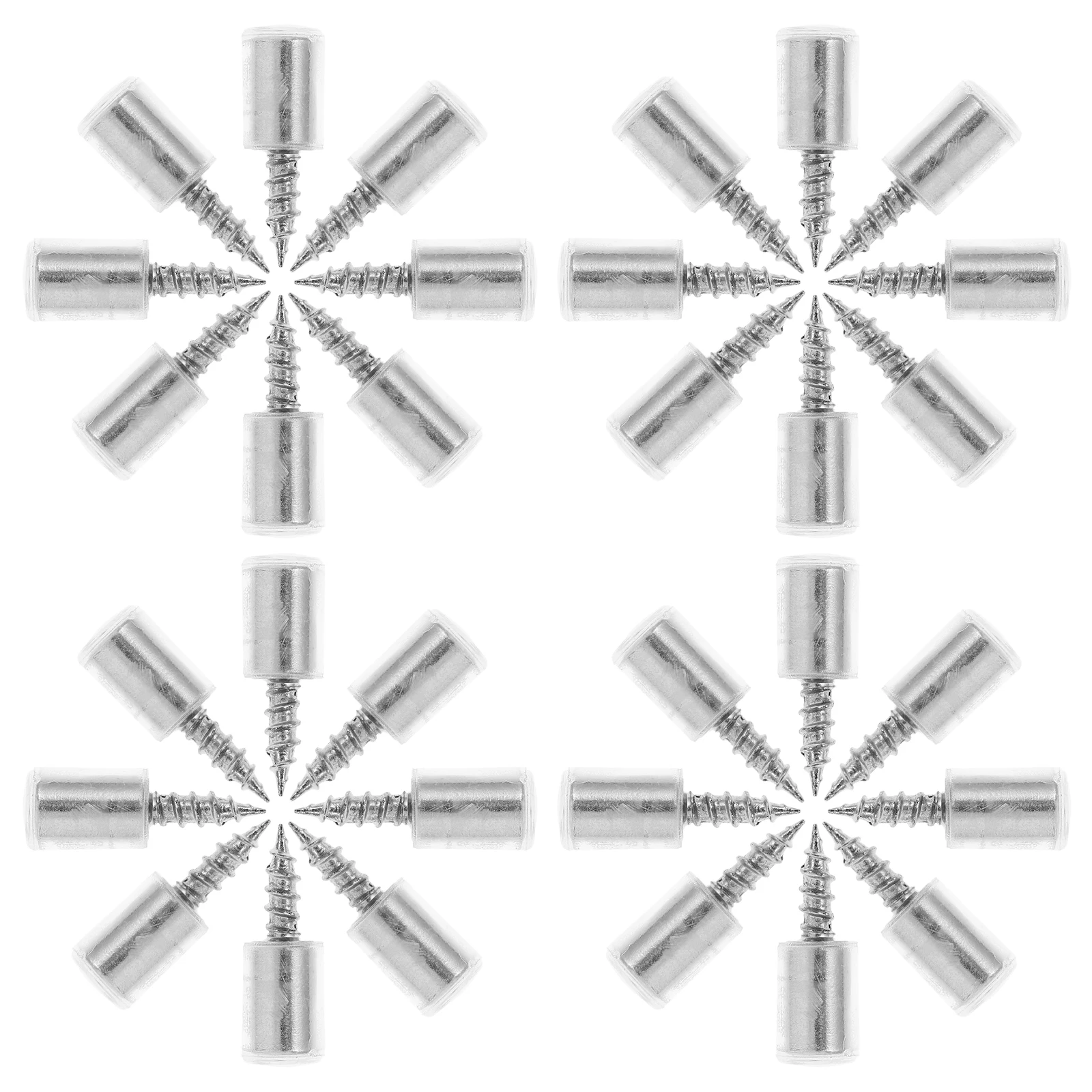 

100pcs Self Tapping Screw Shelf Support Nails Rubber Sleeve For Cabinet Laminate Kitchen Closet Shelves Furniture Pegs Metal