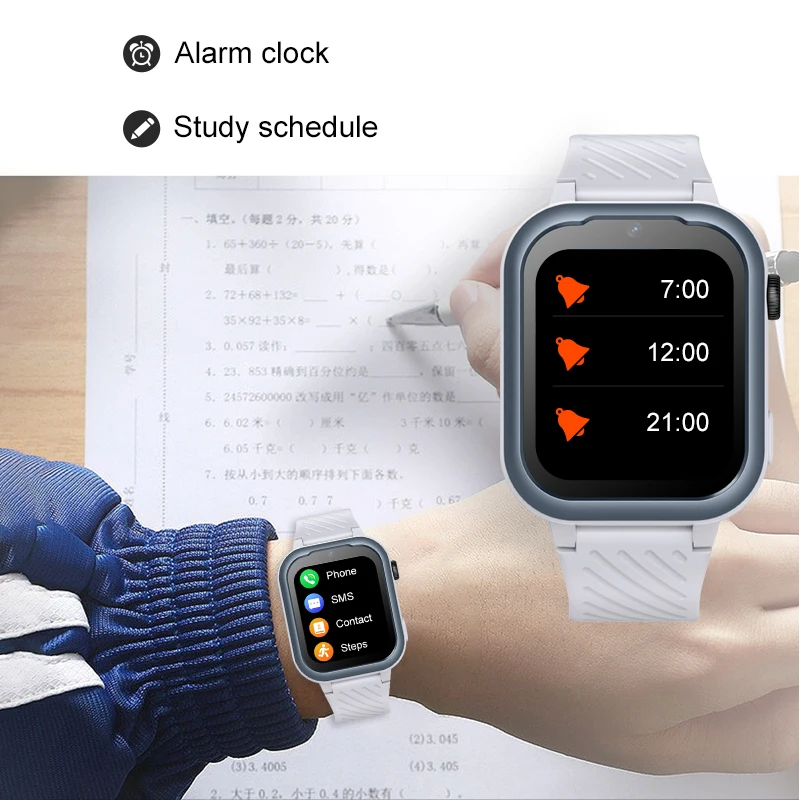 ساعة Getfitsoo الذكية للأطفال GPS WiFi Tracker 4G Android8.1 وضع فئة المكالمات الفيديو WhatsApp Kids SmartWatch مع الكاميرا