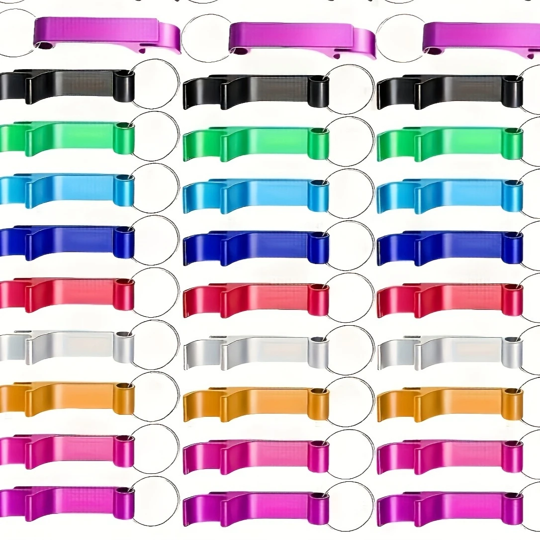 10Pcs - Portable bottle opener keychain, small gift, for promoting restaurants and bars, advertising tools