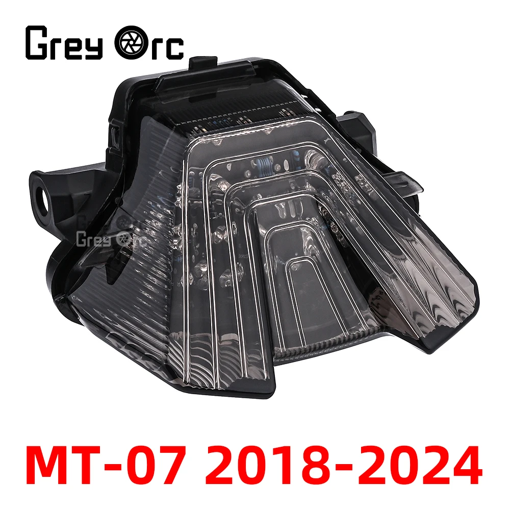 Motorcycle Rear Tail Light For Yamaha MT-07 MT07 2018 2019 2020 2021 2022 2023 2024 Brake Steering Assembly LED Light