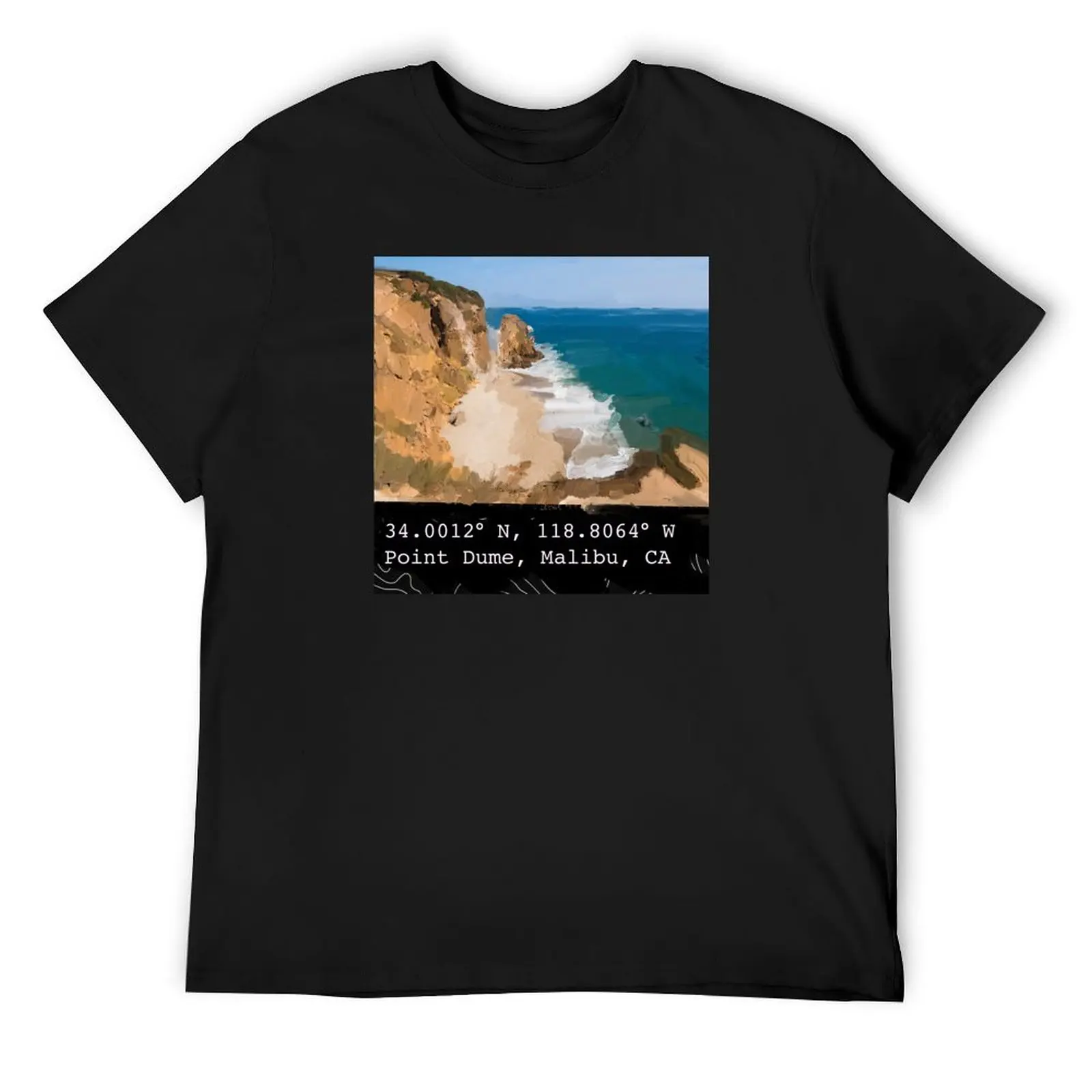 

Point dume T-Shirt street wear graphic tee shirt anime t shirt for men