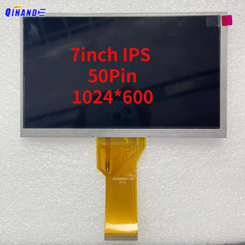 

New AHD Universal 7inch 50Pin Brightness 400CD/M2 IPS Viewing Angle 1024X600 Pixel RGB LCD Screen Car Monitor Replace Screen