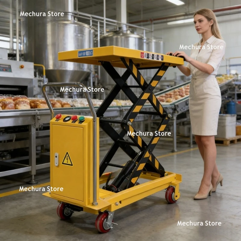 DPS500 Series Electric Mobile Scissor Lift Platform Hydraulic Elevating Cart / Hand Push Trolley (OEM Customized) JT60