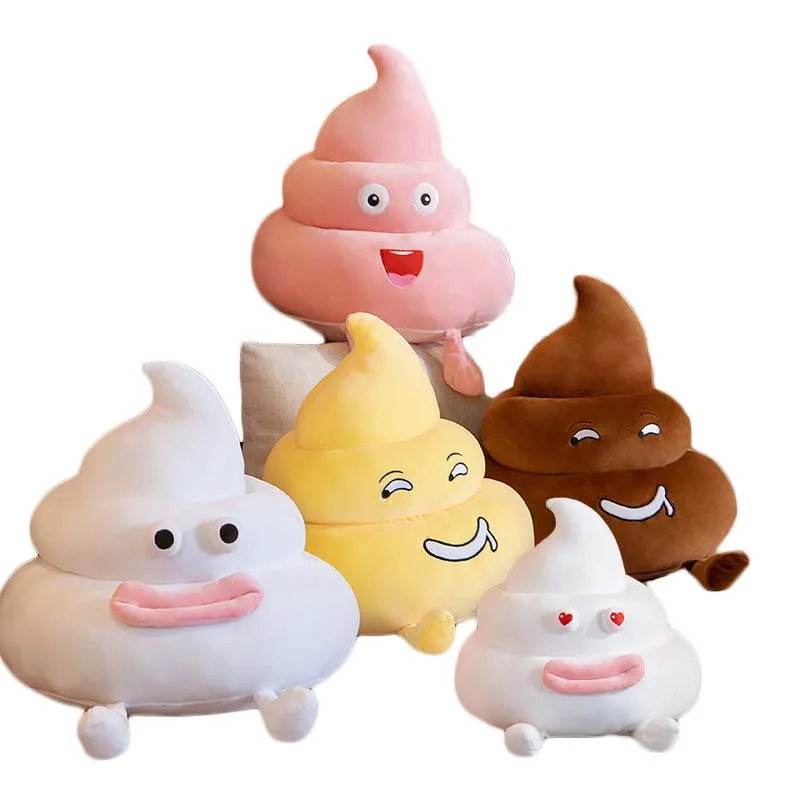 Funny Poop Plush Toy simulation Stuffed Soft Feces Doll Real-life Poop Pillow Cushion nteresting Gift